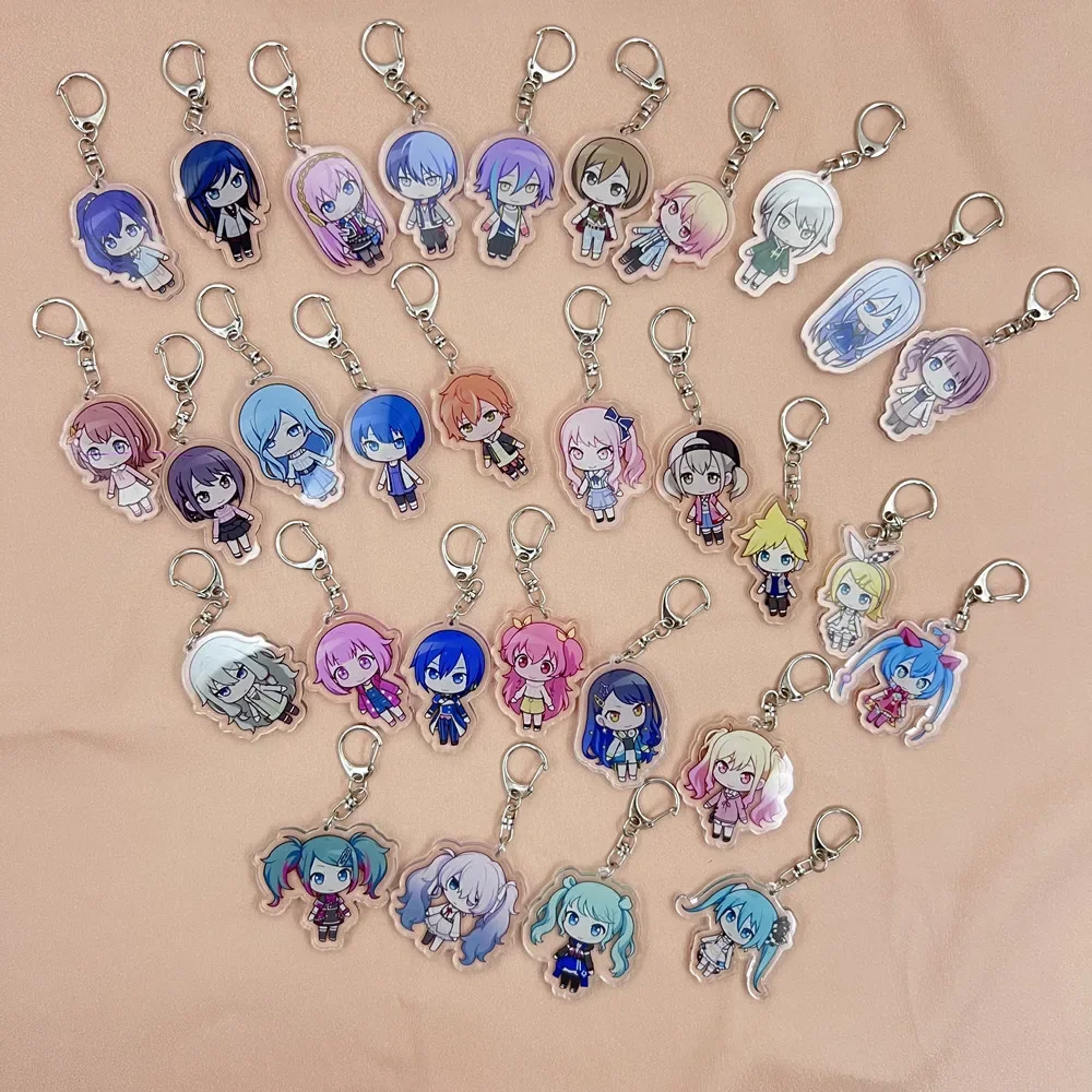 Anime PJSK projet Sekai coloré scène personnage SD Cosplay porte-clés sac pendentif acrylique porte-clés porte-clés ornement décoration