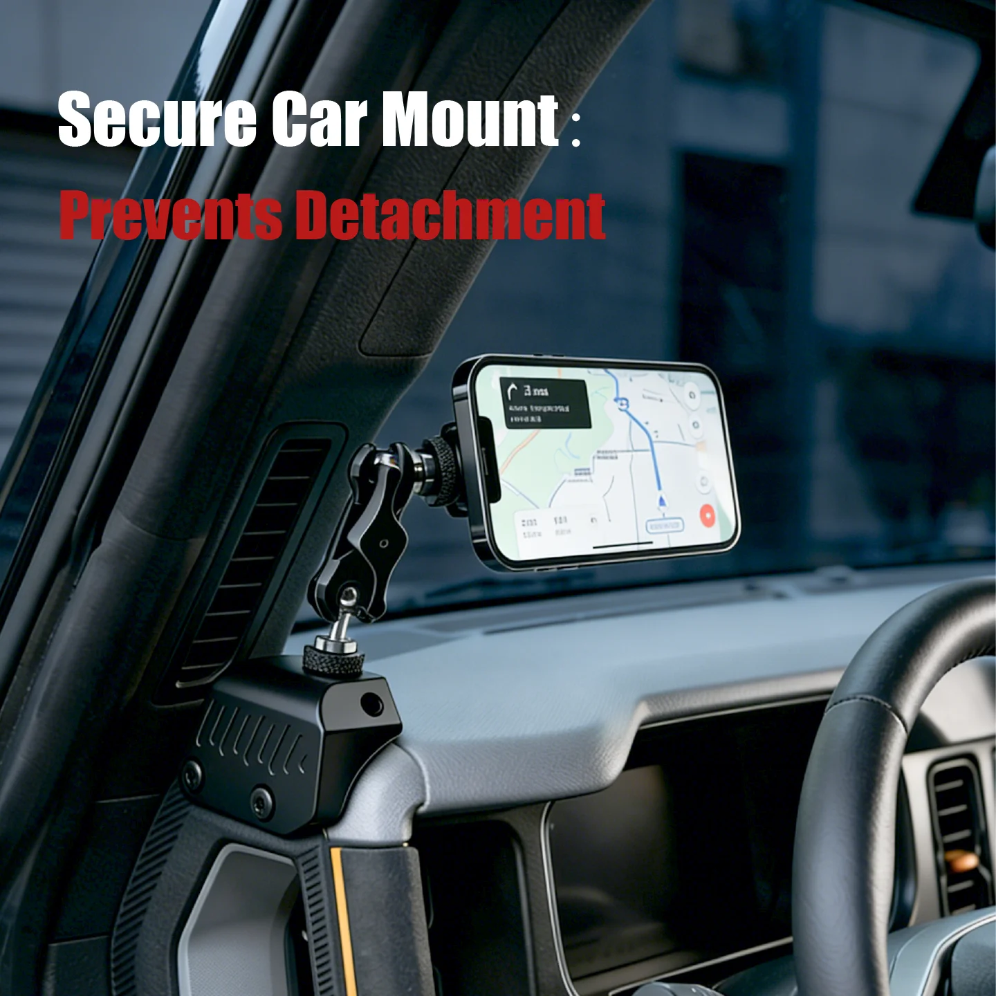 Phone Holder for Ford Bronco 2026 2021-2025, Adjustable Angles 360°Phone Mount for Bronco Accessories