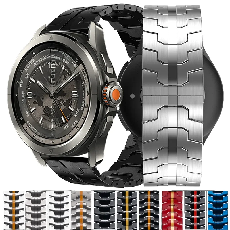 Pulseira de aço inoxidável para Xiaomi Watch 2 Pro, pulseira de substituição de metal, Active Mi
