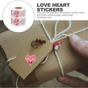 Versiegelungsumhüllungsklebstoffe für Umschlag, Decal -Aufkleber Herz, Hochzeitseinladungsetiketten, Valentinstag, 1PC 6 Hauptverkaufsaufkleber Glück - №3