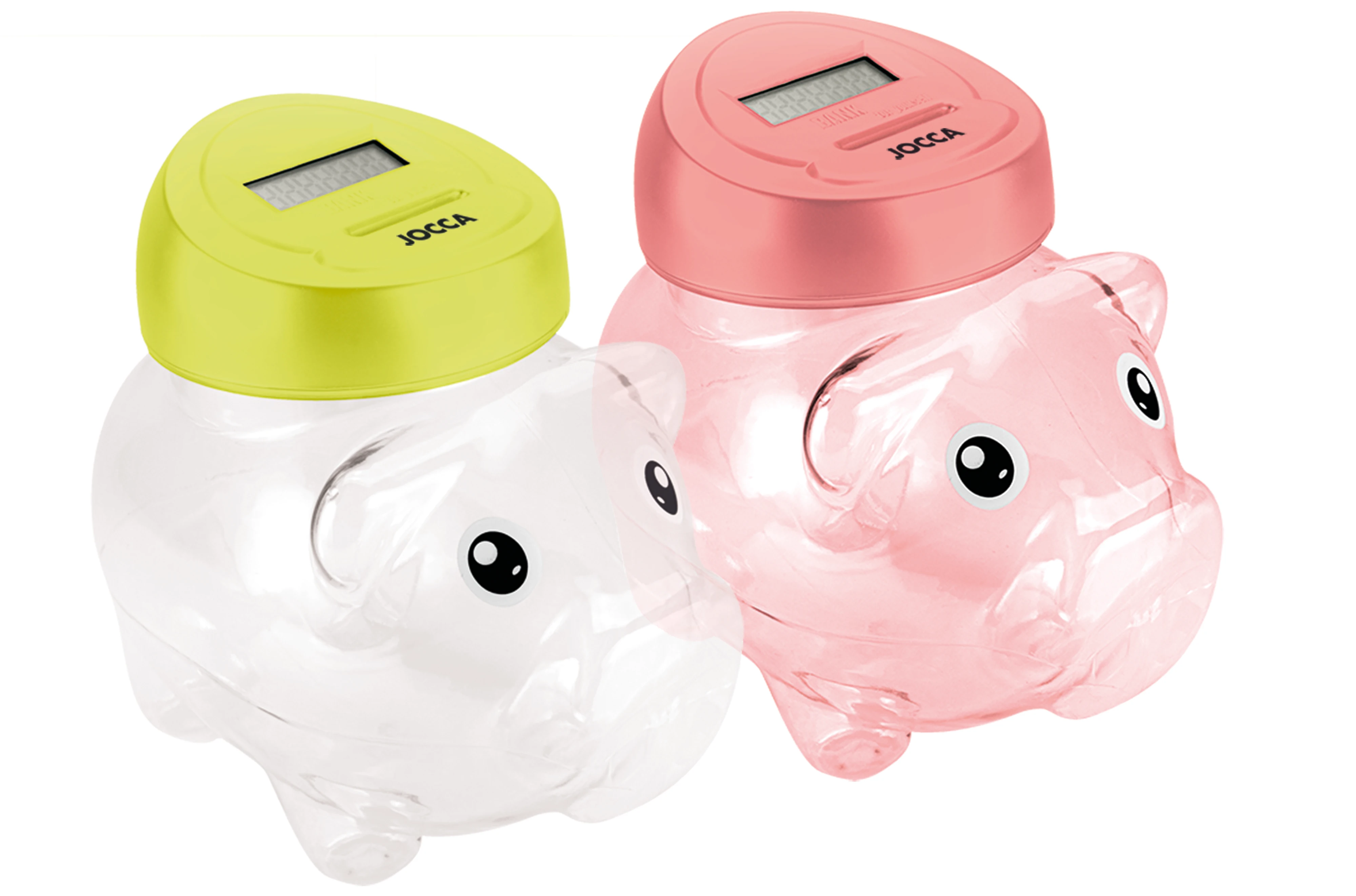 Funny DIGITAL piggy bank JOCCA that counts coins. Money saving piggy bank. ORIGINAL gift for child