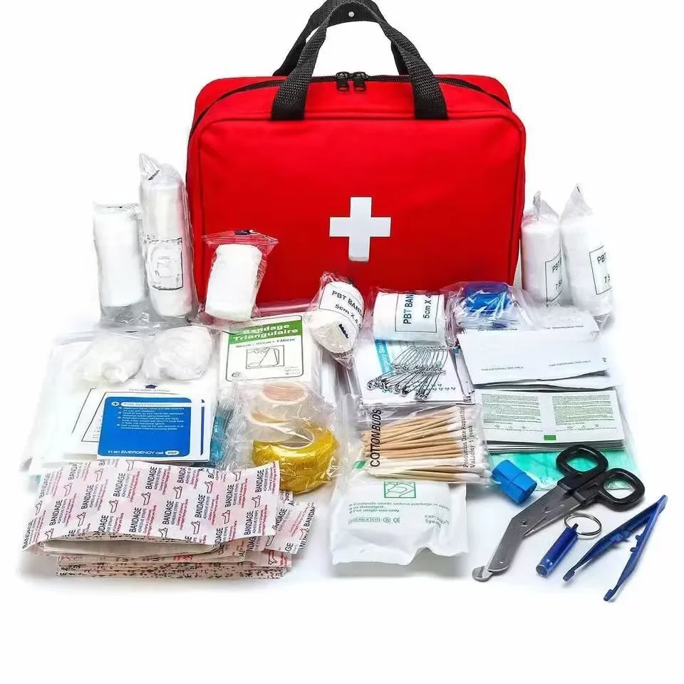 Trousse de premiers secours 184 pièces, sac médical Portable de fournitures médicales d'urgence polyvalentes, pour la randonnée en plein air, le Camping et plus encore