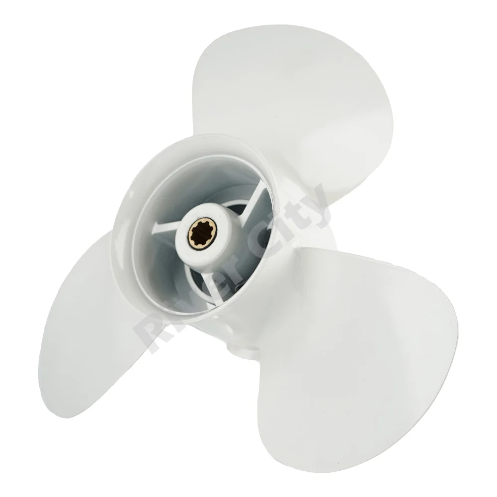 Outboard Propeller For Yamaha 9.9hp 15hp 20hp 9 1/4x10 1/2 Boat Aluminum Screw 3 Blade 8 Spline Marine Engine 683-45943-00-EL