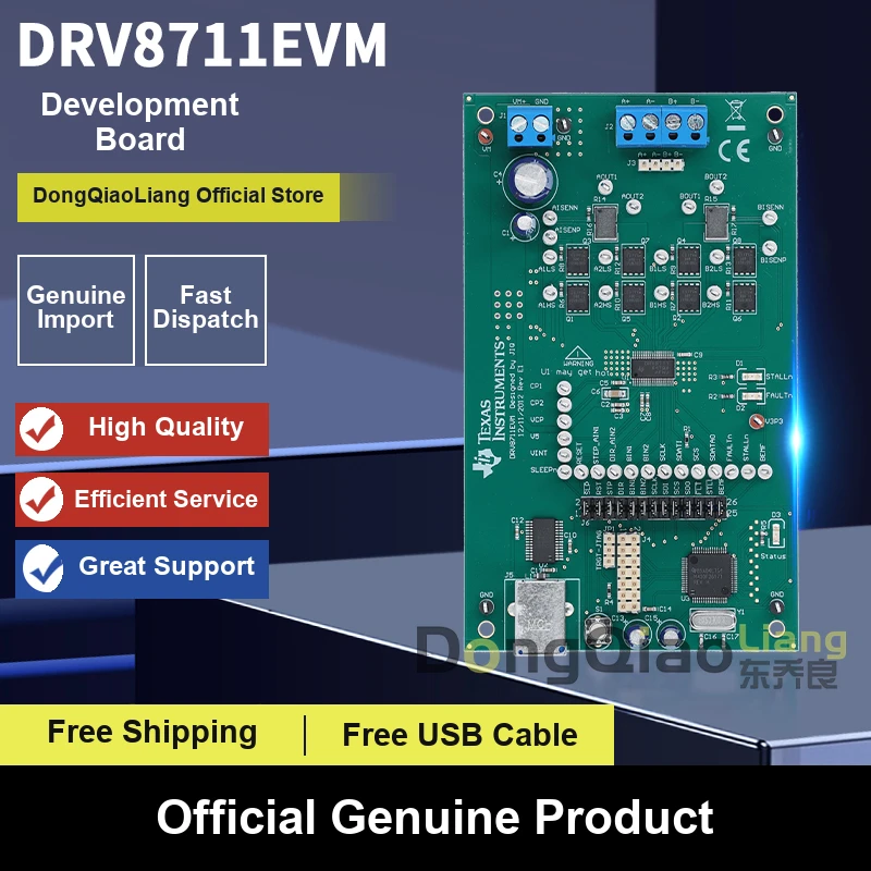 For the DRV8711EVM 1/256 microstepping indexer stepper motor pre-driver evaluation module