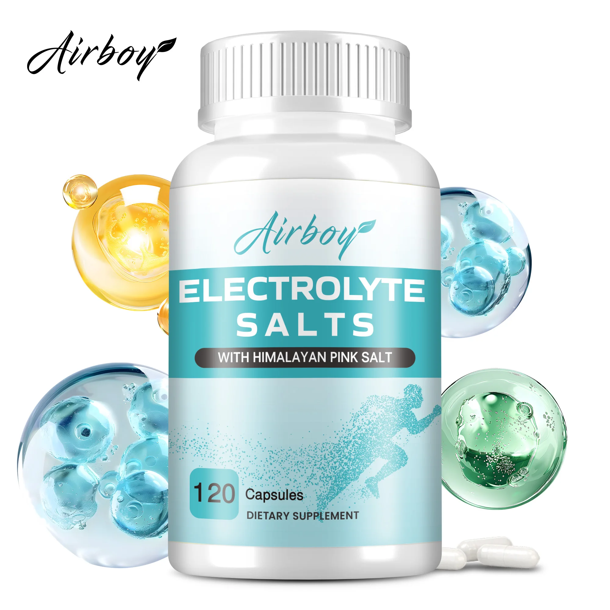 Electrolyte Salts Capsules - Supports Electrolyte Balance, Promotes Muscle Recovery, Reduces Muscle Cramping - 120 Capsules