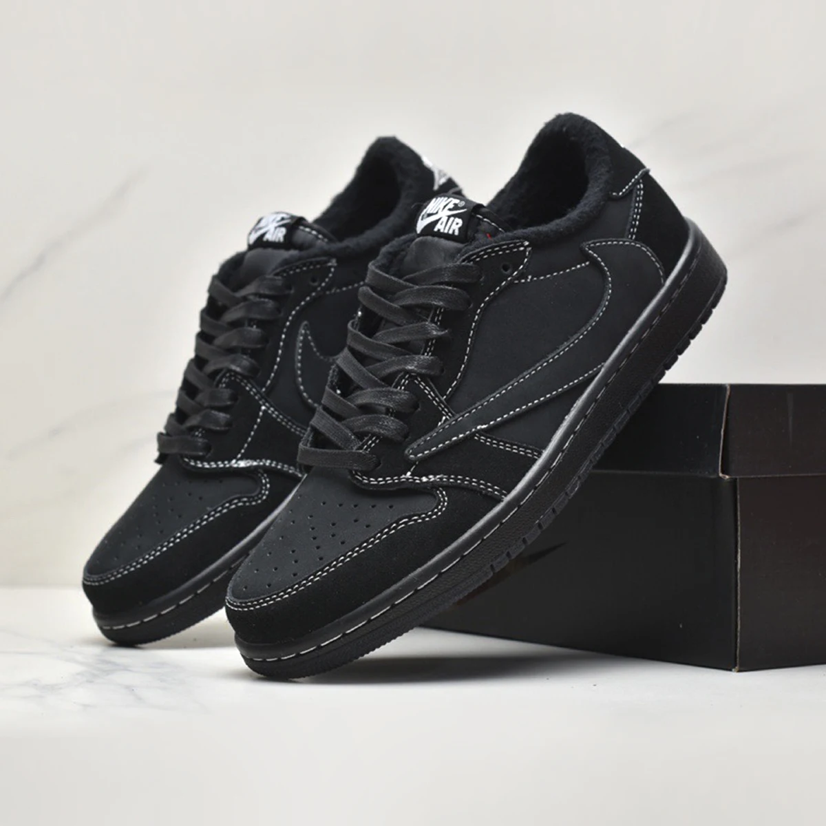 Nike Jordan 1 Low x Travis Scott Black Phantom: Real-World