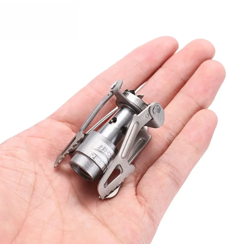 BRS-3000T Ultralekka kuchenka kempingowa ze stopu tytanu o pojemności 25 g Miniaturowy palnik gazowy na zewnątrz Piknik Cookout — zdjęcie 2