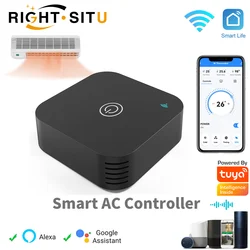 Tuya Smart Air Conditiong Thremostat Built-in Temperature Humidity Sensor For IR Remote AC Work with Alexa Google