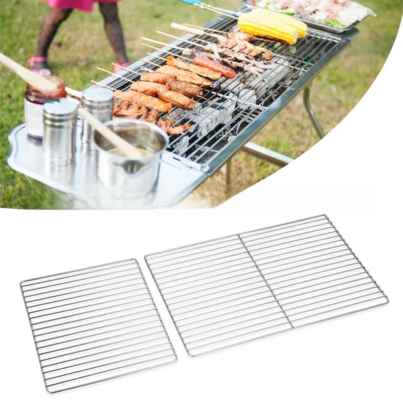 Filet de gril de Barbecue en acier inoxydable, grille de remplacement pour grilles polyvalentes et plateau de cuisson, outil de cuisine extérieur