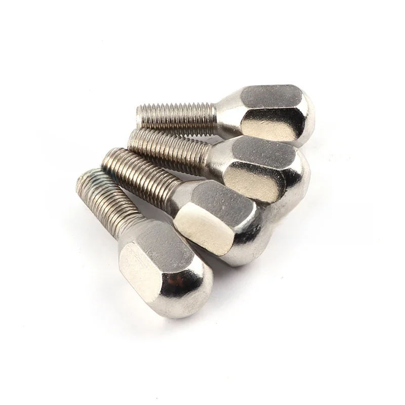 Boulons de moyeu de roue chromés M10X1.25, adaptés à la jante en alliage d'aluminium Jinling, pour ATV, Buggy, UTV, Quad, Go Kart, 4 pièces