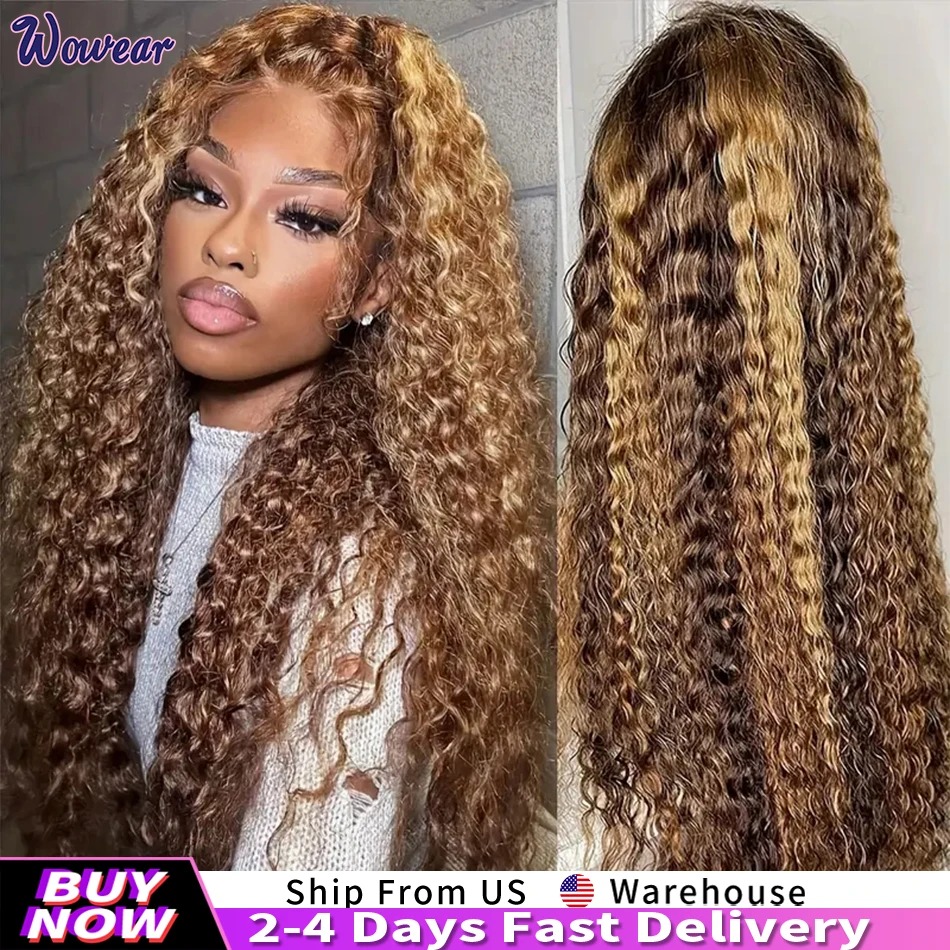 

Highlight Wigs Human Hair Wigs Water Wave Lace Front Wigs 13x6 HD Lace Frontal Wigs Human Hair P427 Loose Deep Wave Frontal Wigs