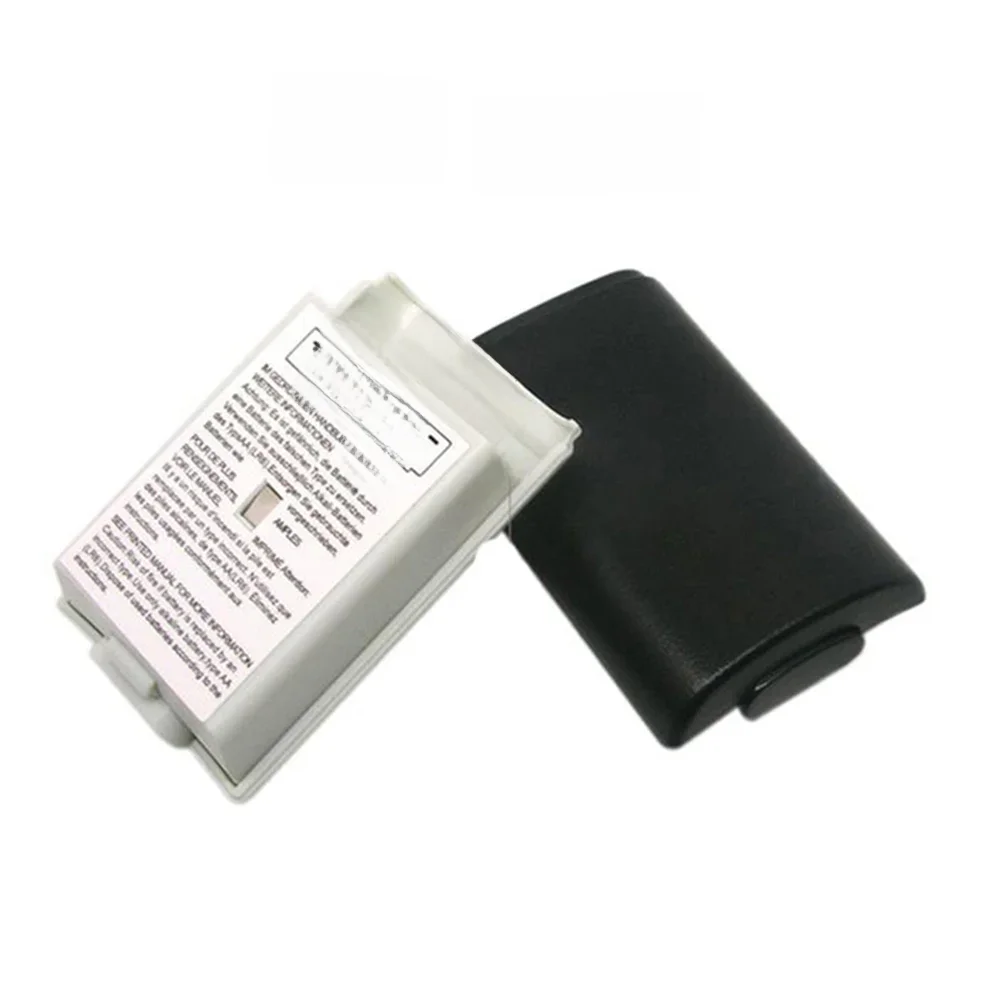 10 pièces boîtier de batterie de jeu pour Xbox 360 boîtier de batterie contrôleur sans fil couvercle de batterie Rechargeable avec autocollant accessoire de manette de jeu