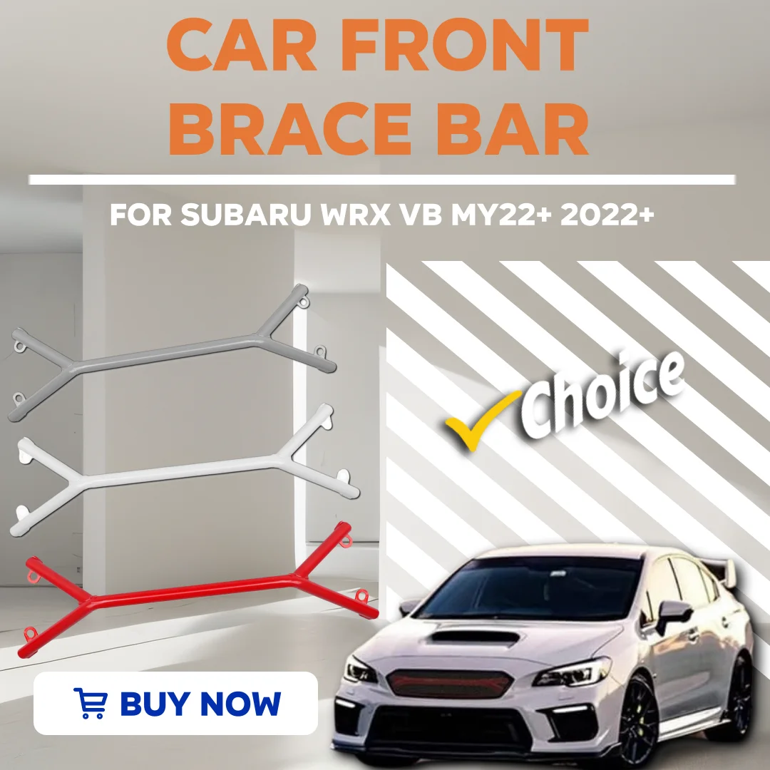 Front Brace Bar Car Exterior Accessory Replacing High Reliability Sturdy Aluminum Alloy Auto Spare Part for WRX Vb My22+