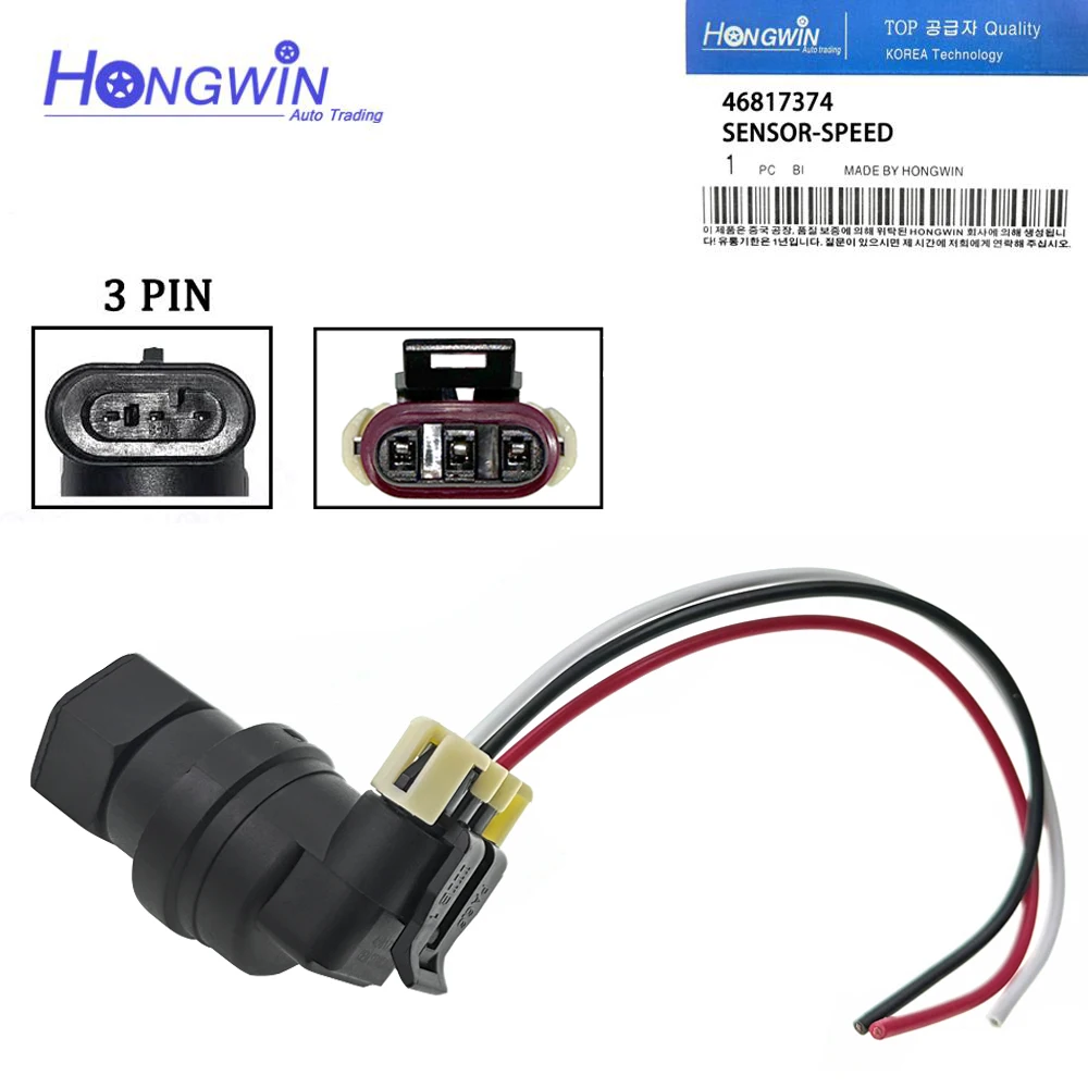 46817374 46758006 46466696 Gearbox Speed Sensor & Connector For Fiat Barchetta Brava Bravo Coupe Pan Panda Doblo - Lancia Vw