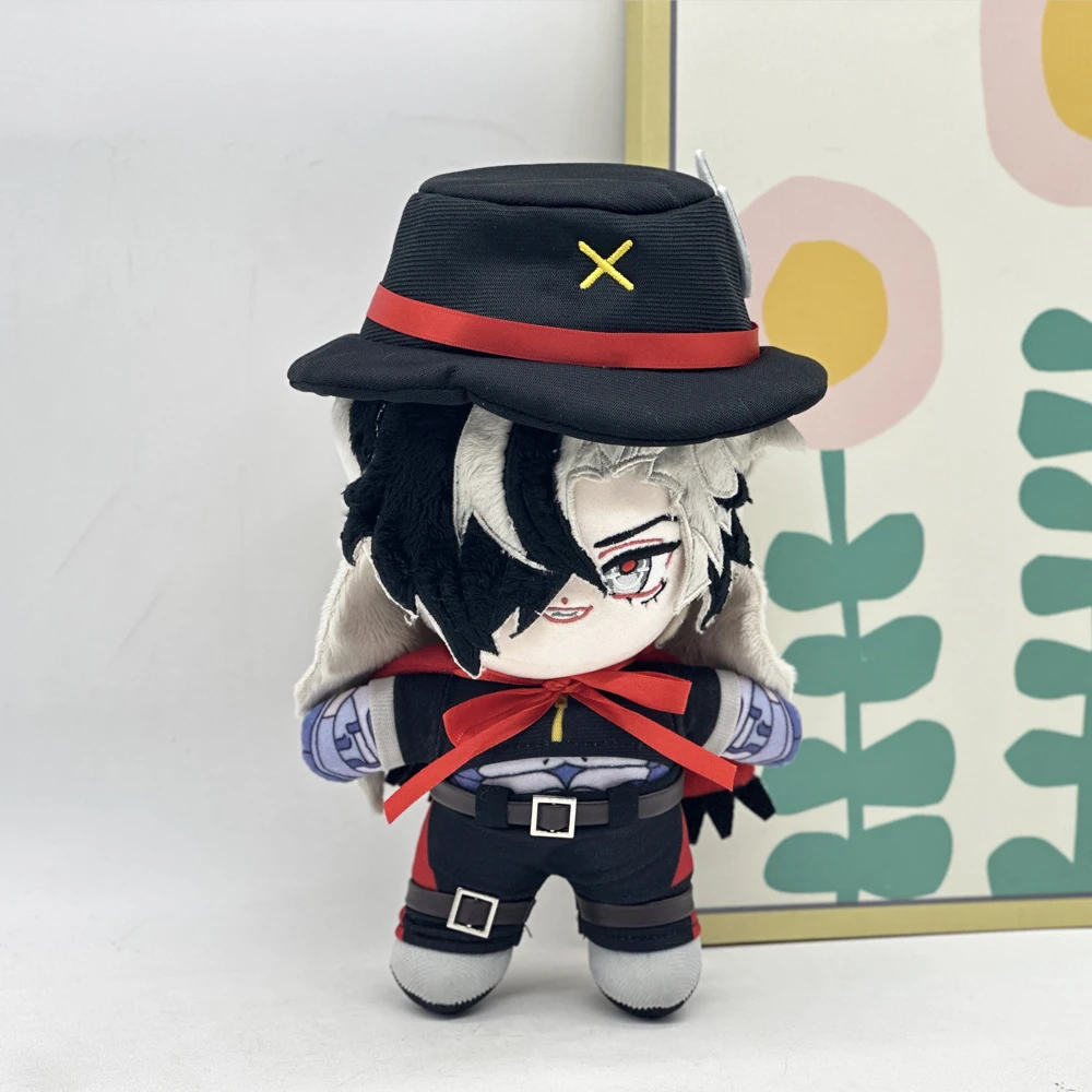 24cm Gothic Style Plush Doll with Hat - Soft & Collectible Toy for Anime Fans - 147g Lightweight and Durable