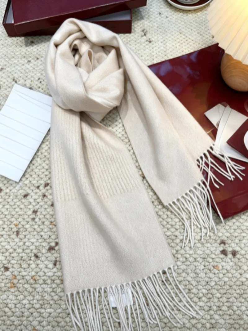 New Women's Letter-printed Fashionable And Versatile Double-sided Cashmere Scarf