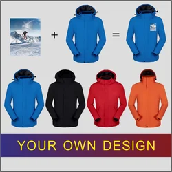 Winter Warm Windbreaker Custom Liner Detachable Fashion Jacket Cheap Print Logo Outdoor Cold-Proof Hooded Sweatshirt 2022 New