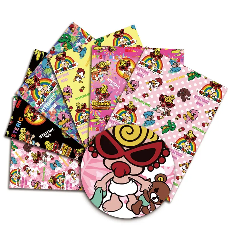 

50*145Cm Cartoon Gedrukt Mini Meisjes Polyester Katoen Voor Tissue Naaien Quilten Stoffen Handwerken Materiaal Diy