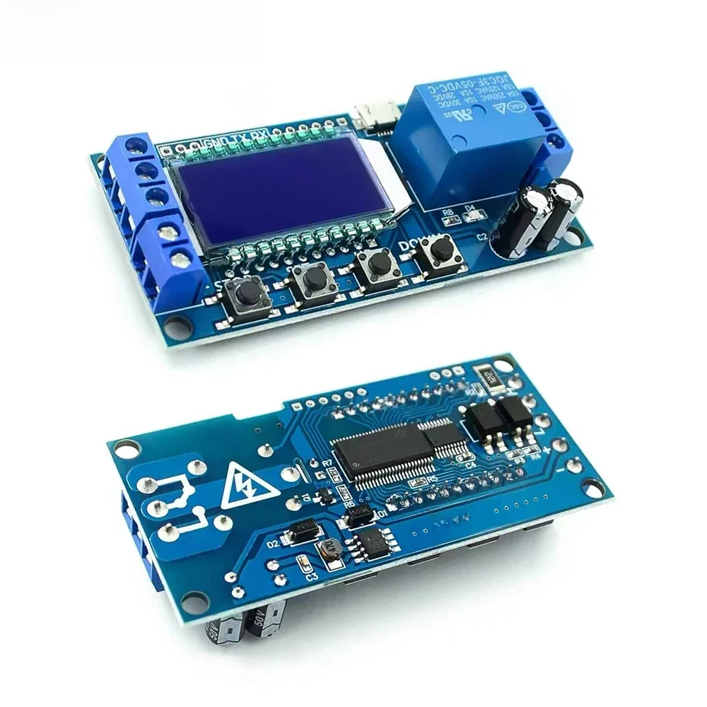 AliExpress NONE XY-LJ02 Delay Relay Module LCD Display Time Micro USB Digital 6-30V Control Timer Switch Trigger Cycle Module Control Board