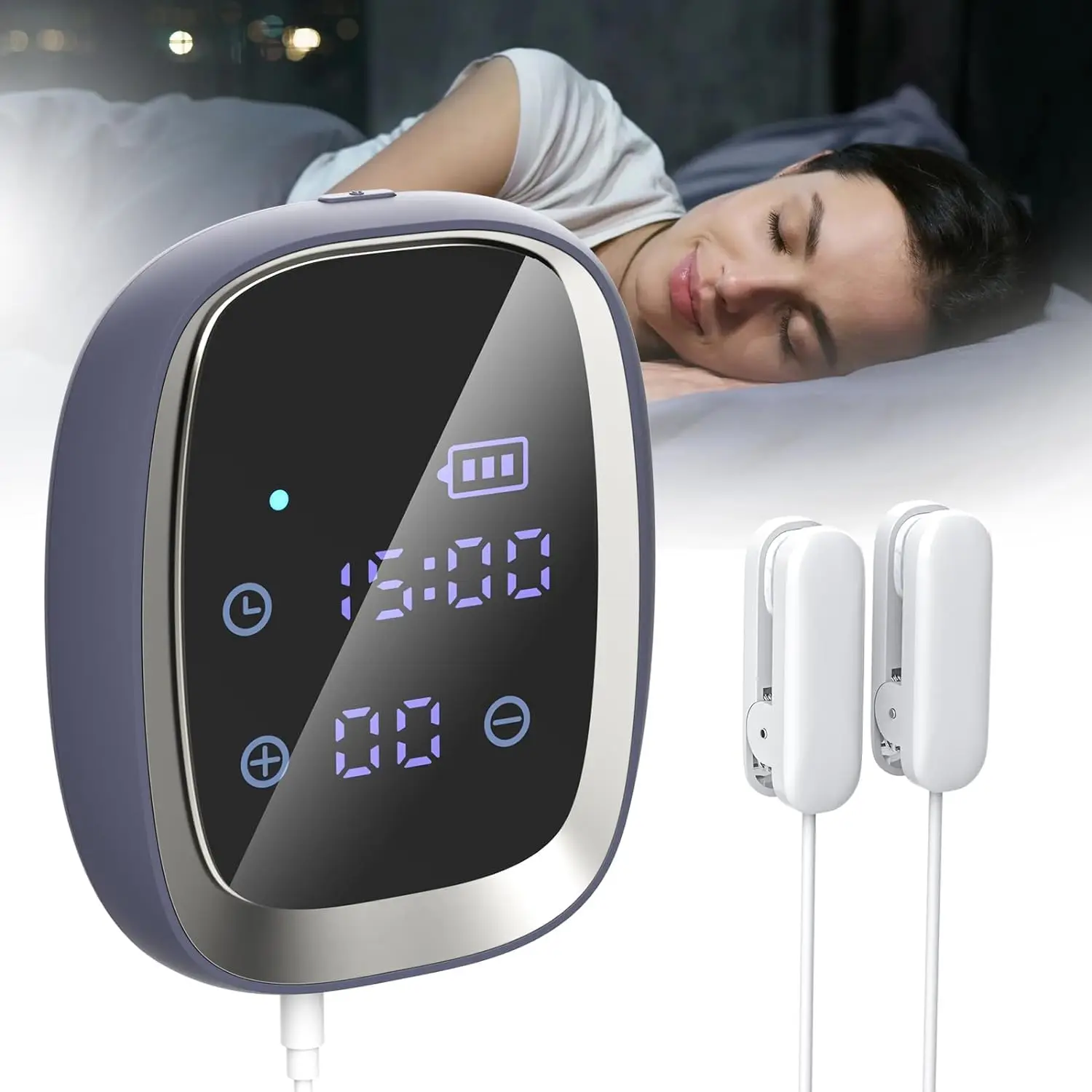 

CES Sleep Aid Device for Insomnia Anxiety Depression Relief Ear Clip Cranial Electrotherapy Stimulation Insomnia Therapy Machine