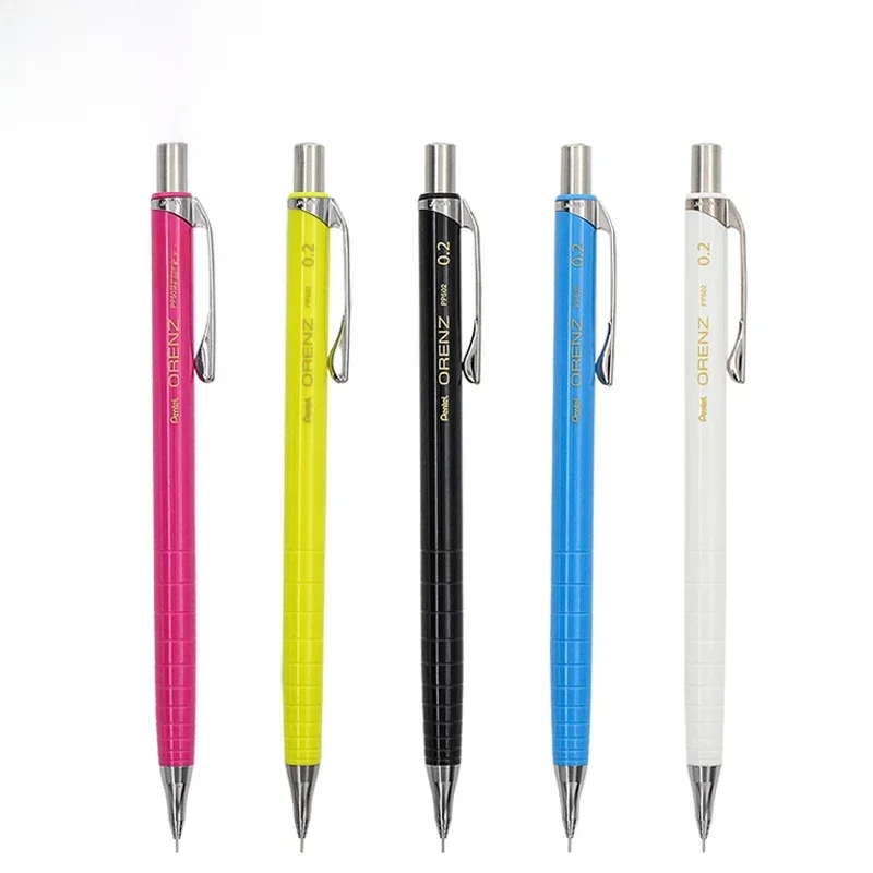 1 ołówek Pentel Very Fine 0.2/0.3mm XPP502/XPP503 Wysokiej jakości ołówek automatyczny z systemem zapobiegającym łamaniu wkładu Orenz, metalowy, wysuwany. — zdjęcie produktu 7