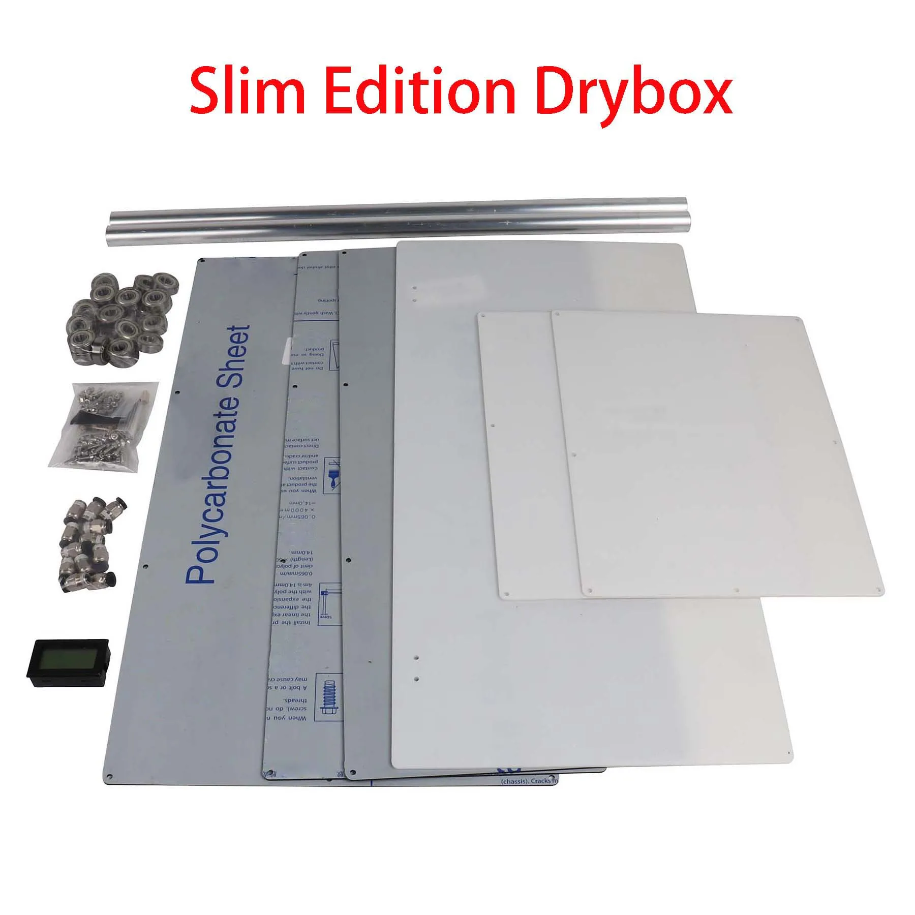 

Blurolls Prusa Slim Drybox Enclosure Kit PC Cover Filament Box Panel Aluminum Rod 608zz Bearing for Prusa Voron 3D Printer