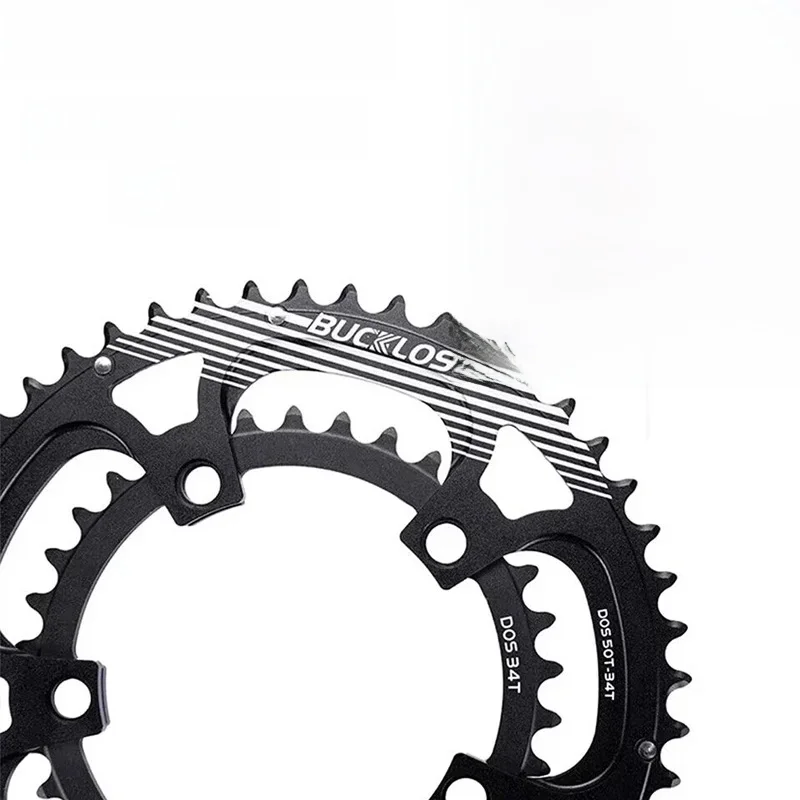 AliExpress BUCKLOS 110 BCD Chainring 34/50T 36/52T 39/53T Bicycle Double Chain Ring for 8/9/10/11s Crankset Aluminum Road Bike Chainwheel