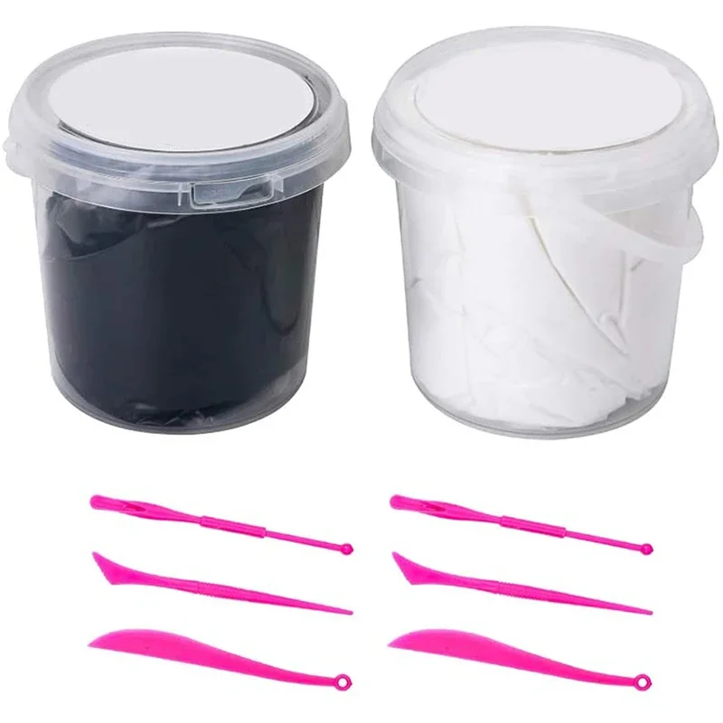 XMSJ Cosplay mousse sculpture argile 2 Pk noir blanc EVA mousses Anime Cosplays moulable Squishy artisanat sculpture haute densité 3