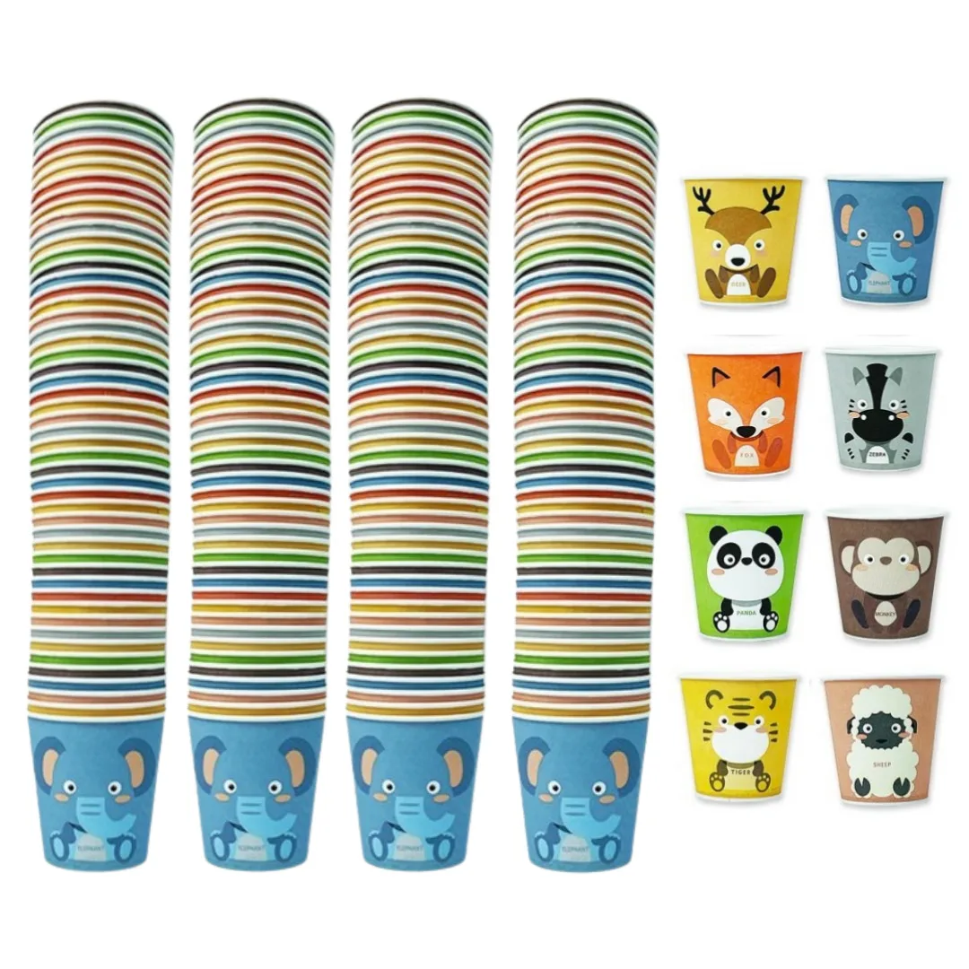 Animal character disposable paper cup