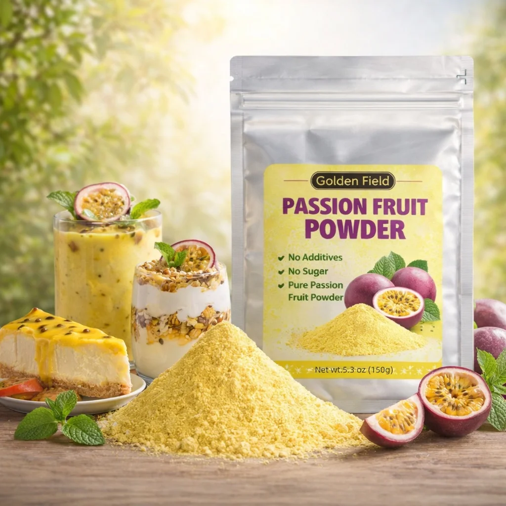 Passion Fruit Powder - Fruit Powder, Tropical Tangy Taste for Yogurt, Smoothies, Dessert Recipes - 5.3oz (150g), Fine Texture, F