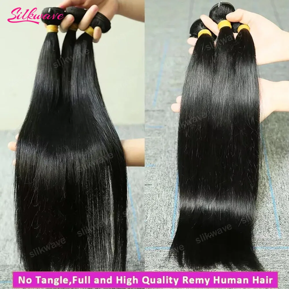 16A Slikwave Bone Straight Human Hair Bundles Brazilian Weaving Virgin Remy Human Hair Extensions 3/4 Pcs Raw Human Hair Bundles