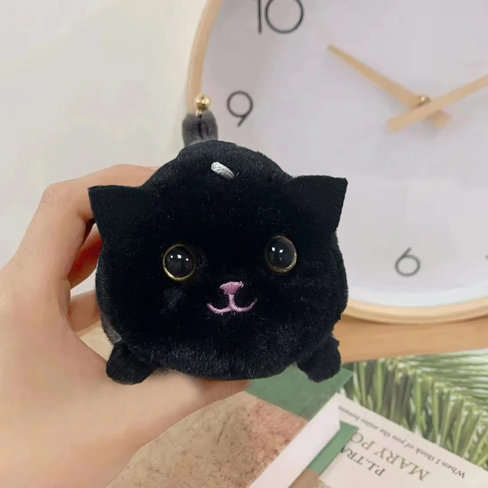 Adorable Wagging Tail Cat Plush Toy, Keychain Pendant Cartoon Animal Cat Fashionable Girl Key Chain Chain Womens Gift image 3