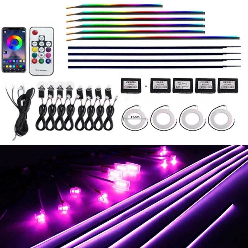 Symphony Ambient Light Parts 213 64 Colors 35cm 75cm 110cm Light Strips Main Sub Controller Extended Line  Decoration Lamp Parts