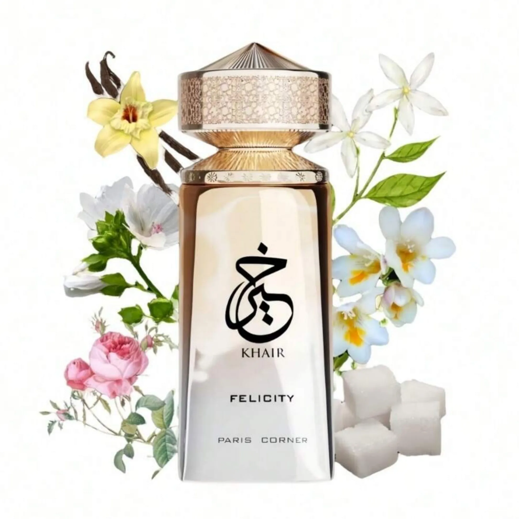 

Paris Corner Khair Felicity Unisex Perfume Long Lasting Fresh Sweet Warm Scent