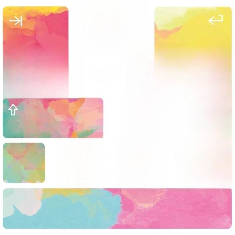 Autocollants de boutons de clavier anglais en PVC, pour ordinateur portable Macair, clavier de bureau, ordinateur portable