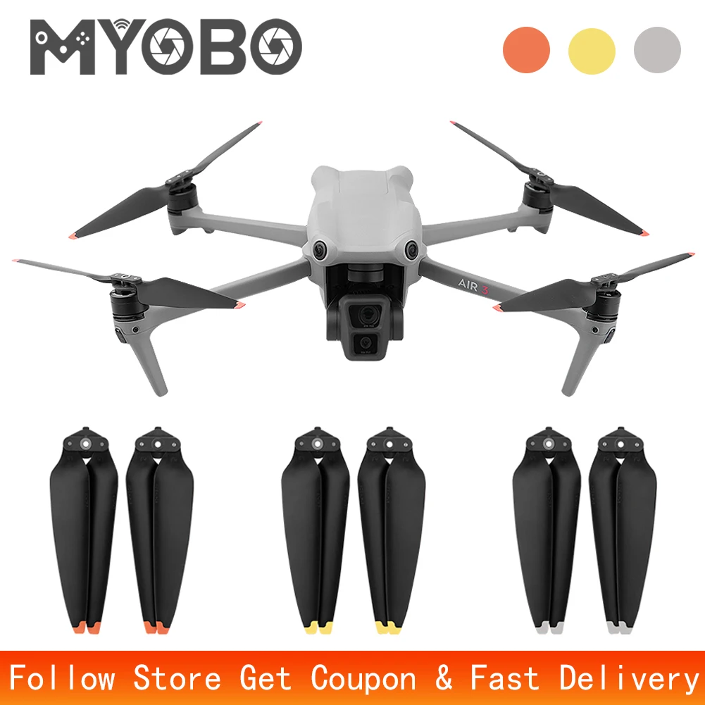 MYOBO für Air 3S Ersatzpropeller, 8747F leichte Requisiten für DJI Air 3s/Air 3 Drone Propeller Teile Zubehör 4/8 Stück