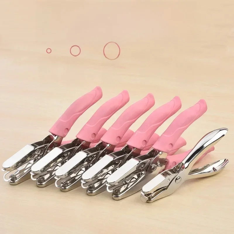 Śliczny dziurkacz pojedynczy otwór Scrapbooking dziurkacze do papieru Kawaii gwiazda serce koło dziurkacz DIY Craft kształt Cutter perforator — zdjęcie produktu 7