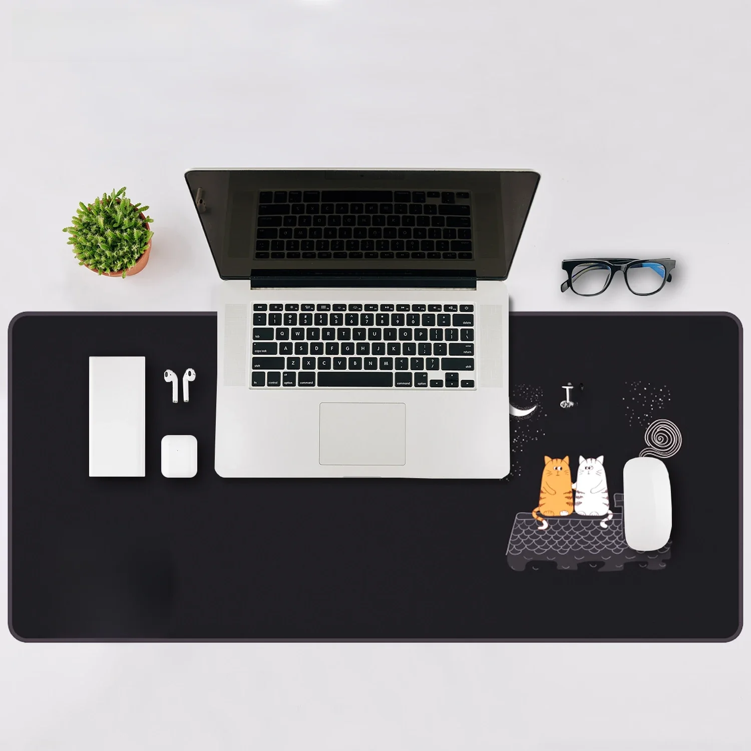 EXCO Gaming Mouse Pad Large Extended Computer Desk Mat Keyboard Mousepad with Stitched Edge Non-Slip Rubber Base for Gamer Home