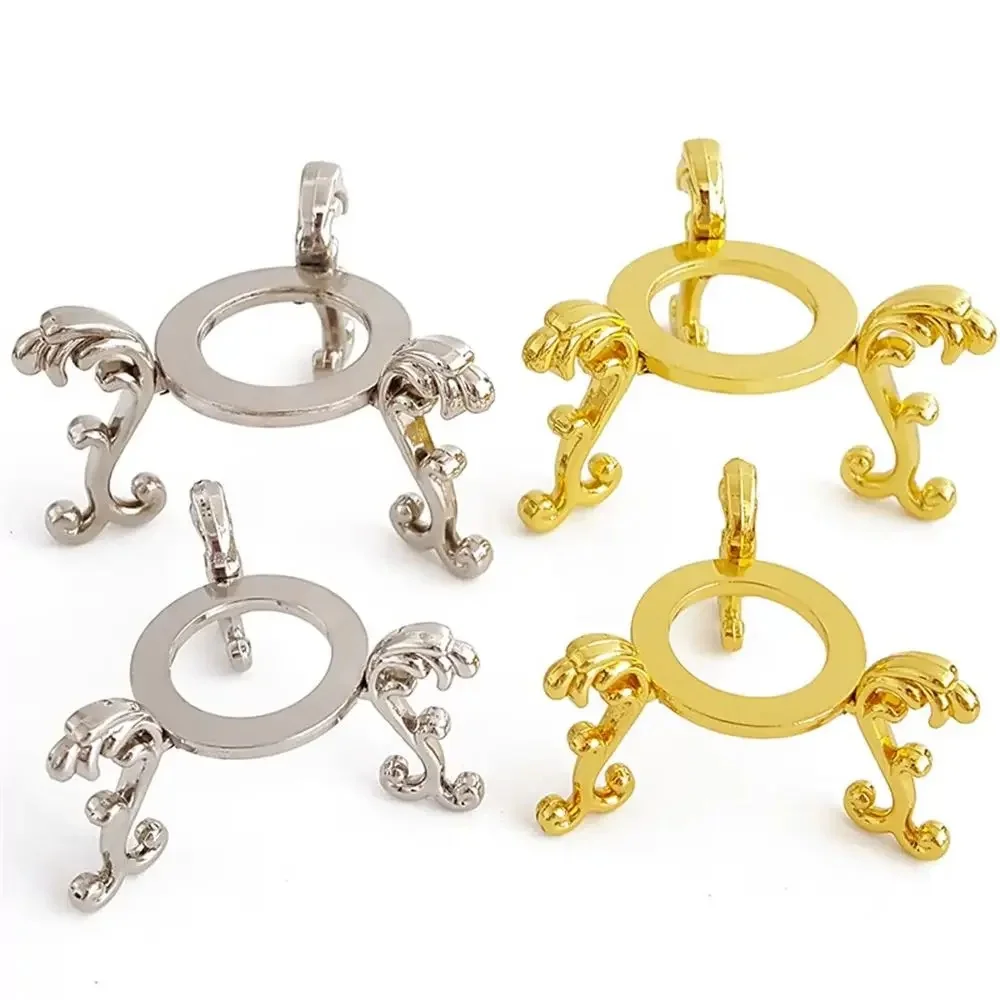 Présentoir de figurine de base en métal de boule de cristal, support de pierre de sphère d'artisanat, support de diamant, ornement de bureau, accessoires de photographie