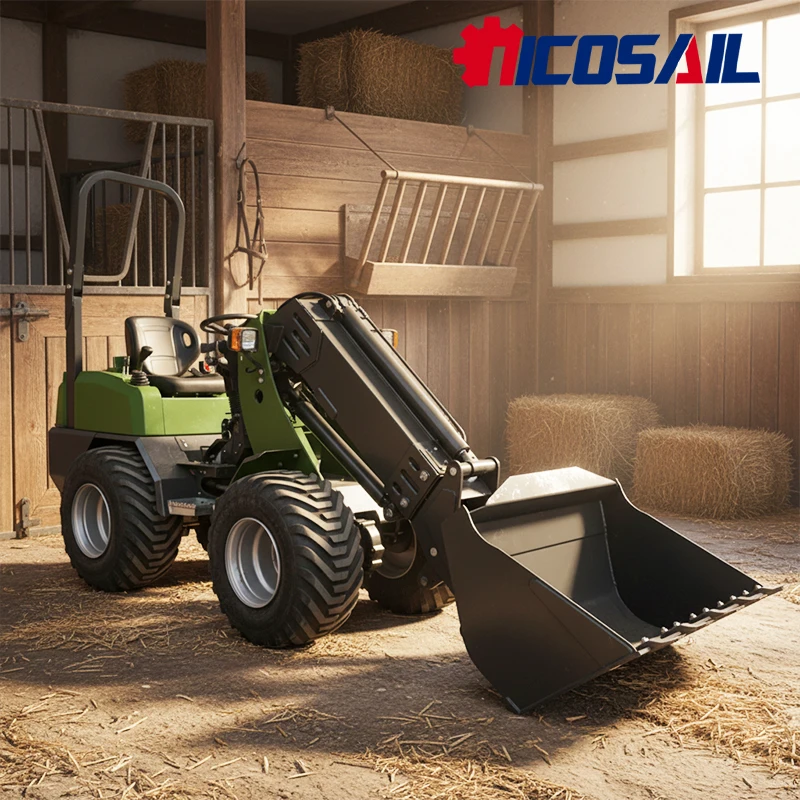 

New High quality Compact Telescopic Wheel Loader Stable Application Small Telehandler for Horse Farm with Deposit