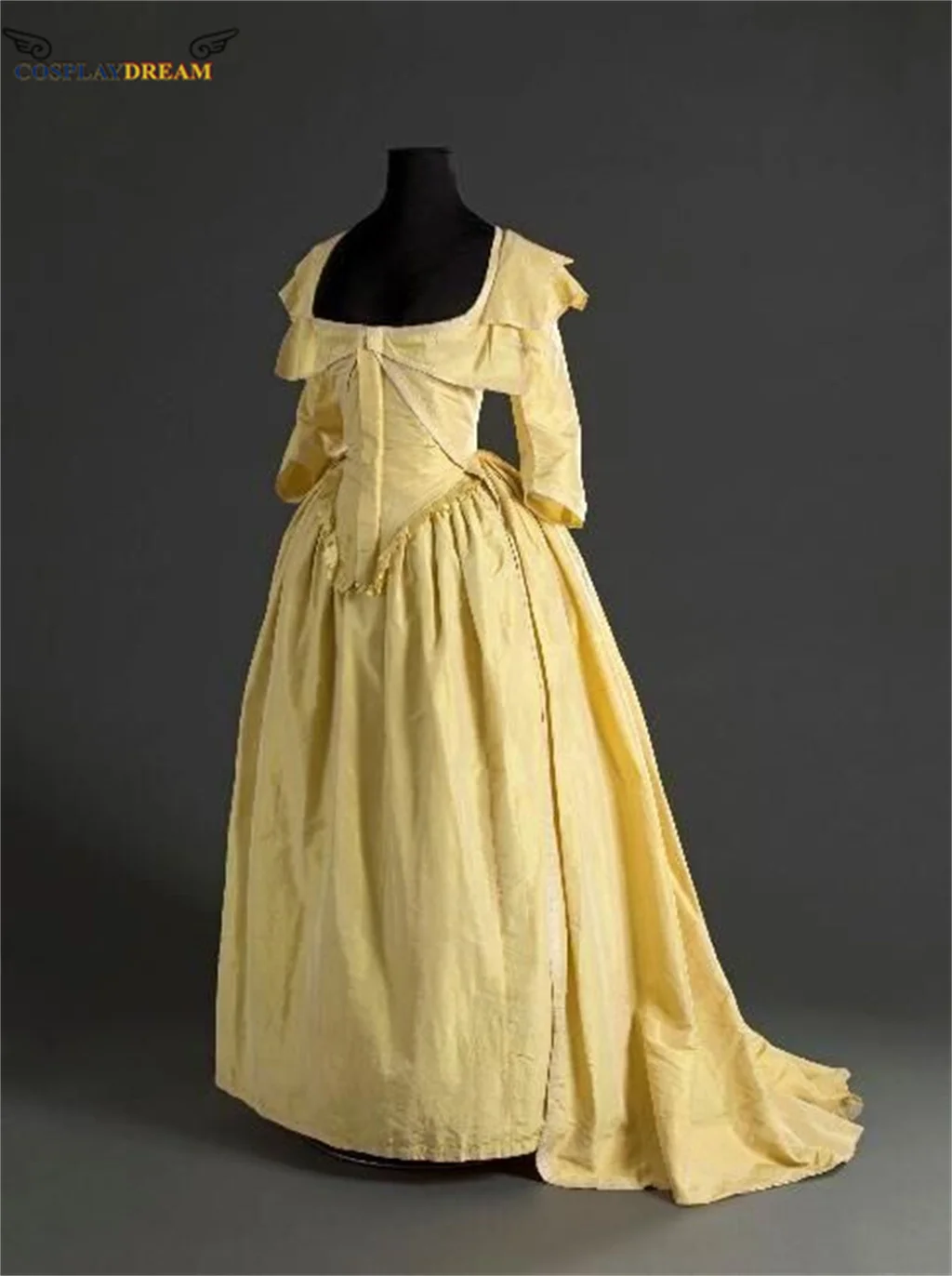 Medieval Marie Antoinette dress rococo ball gown Evening Dress Duchess french royal lady ball gown rococo elegant yellow dress