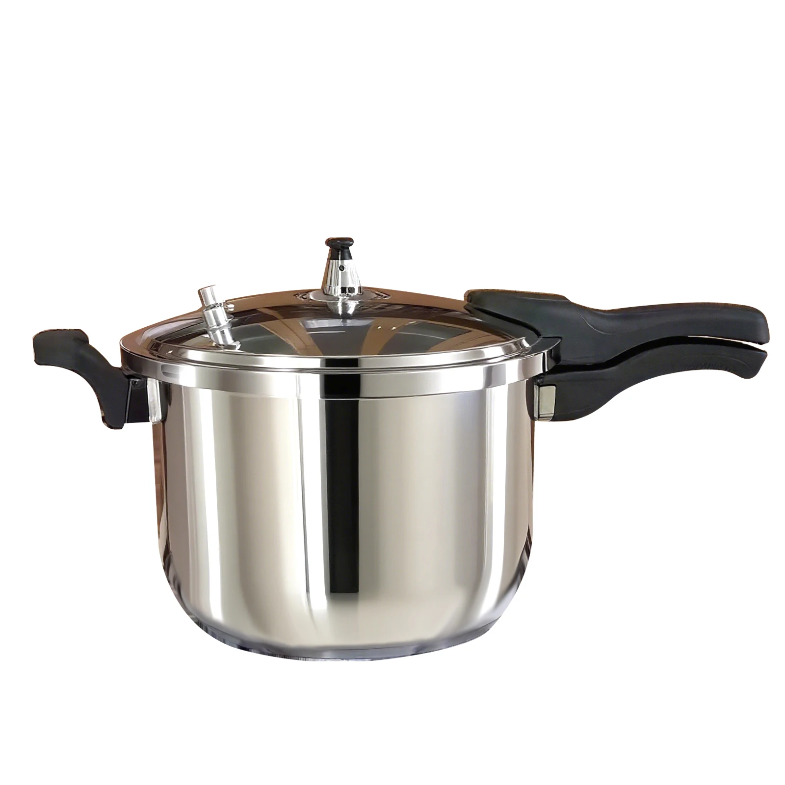 Olla a Presión de Acero Inoxidable de 5L con Indicador de Presión y Dispositivos de Seguridad para Cocina de Gas e Inducción