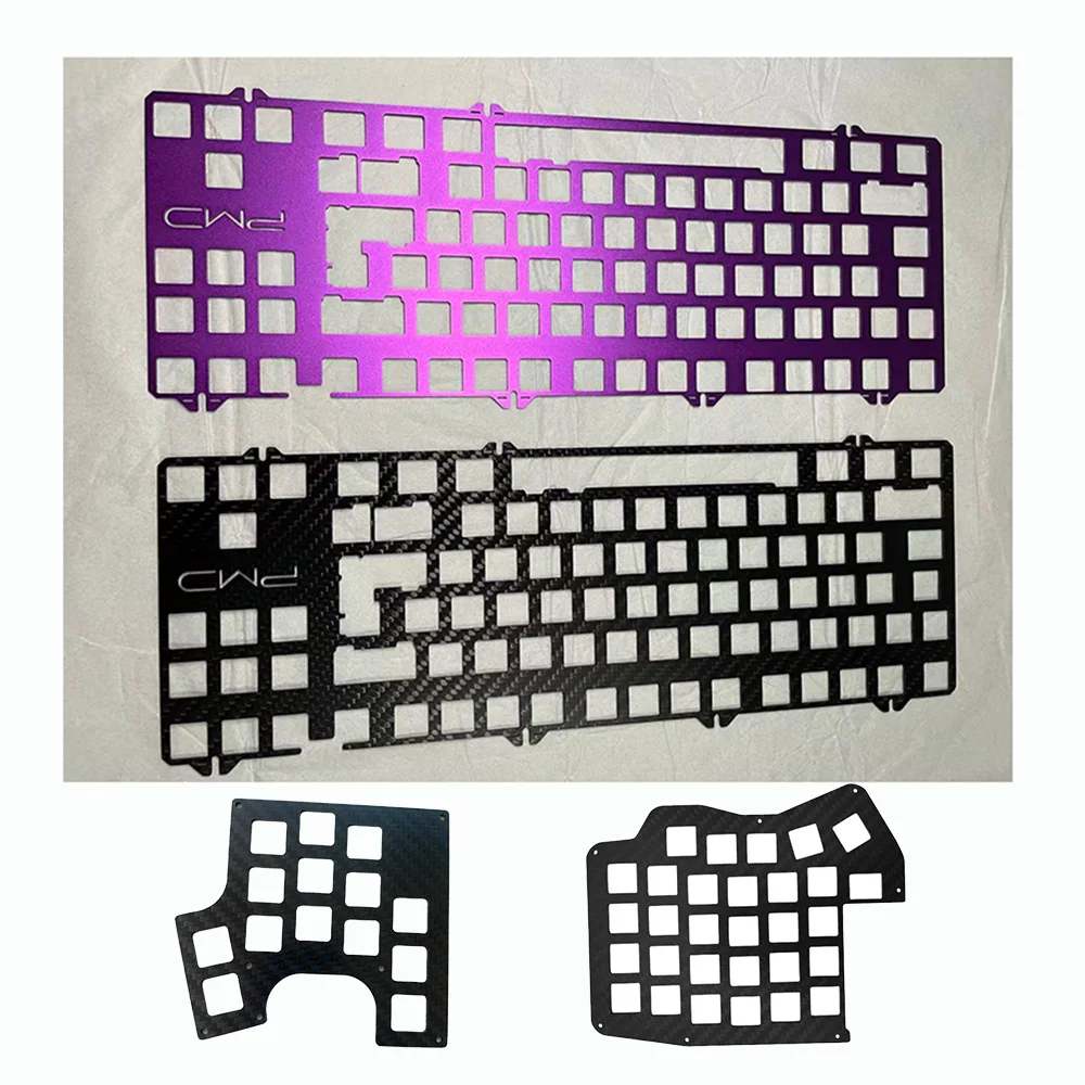 

Custom-built Carbon Fiber Mechanical Keyboard FR4 PC ABS POM Aluminum Stainless Steel Postioning Plate Layou