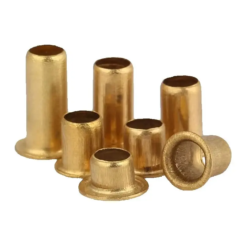2000pcs M2 M2.3 Brass Copper Tubular Rivets Hollow Single 리벳 Tube for PCB Manufacturing Electronic Cobre Remaches