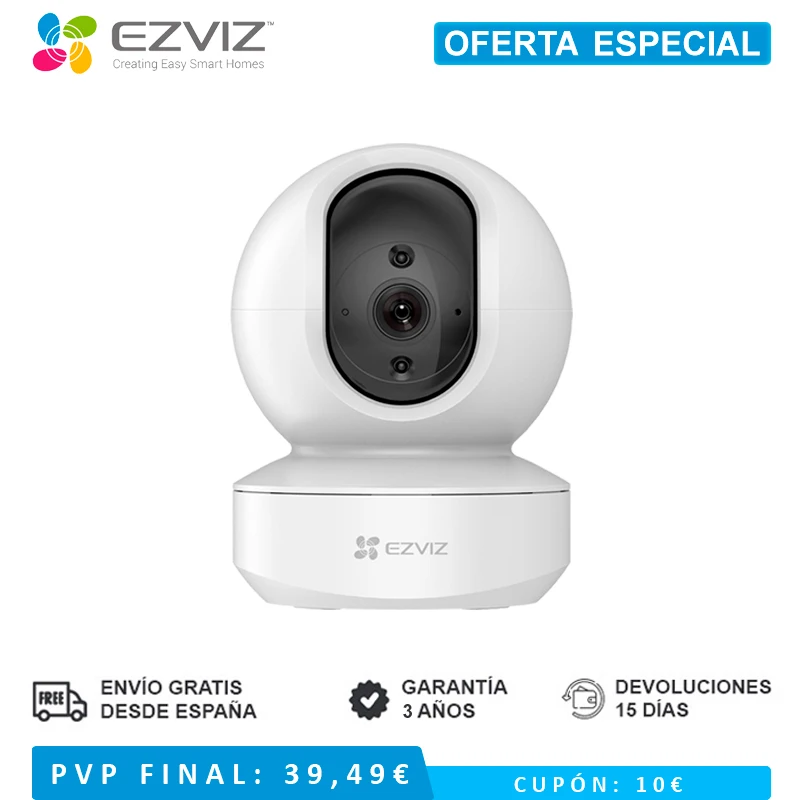 EZVIZ TY1 (4 MP), Security Camera, Video Camera, Camera Video Surveillance, WiFi Camera, IP Camera, Mini Camera, H.265, Smart Night Vision, Camera WiFi 360