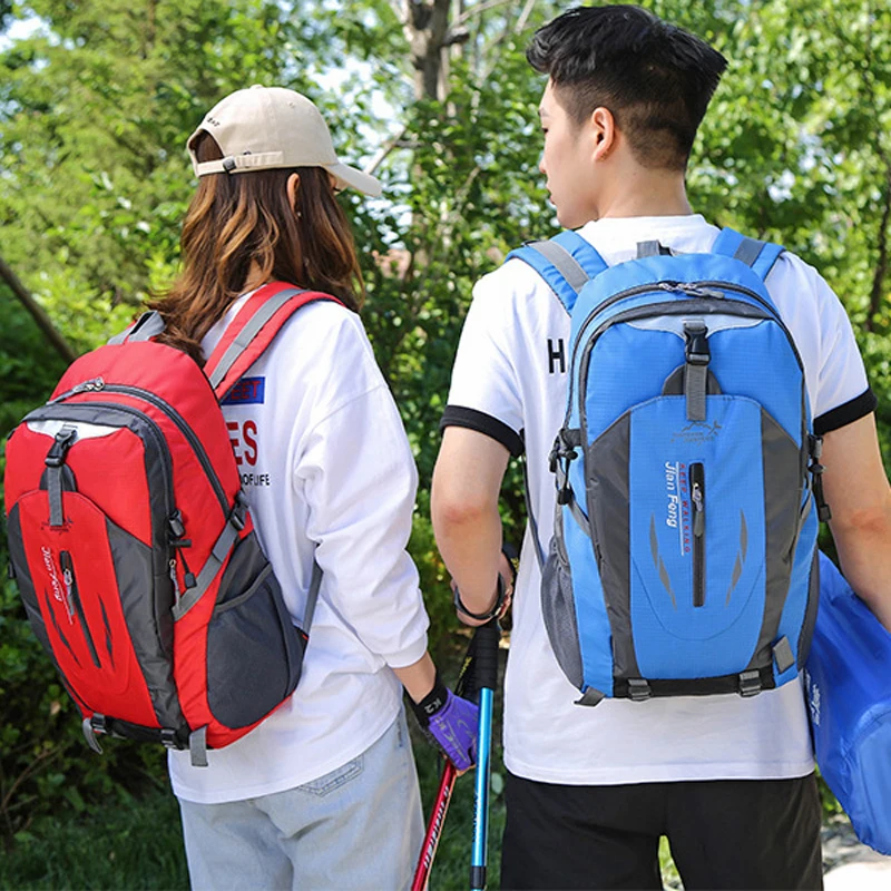 حقيبة ظهر للمشي لمسافات طويلة سعة 40 لترًا، حقيبة ظهر خفيفة الوزن للرجال والنساء، حقيبة ظهر رياضية للتخييم في الهواء الطلق، حقيبة سفر مريحة