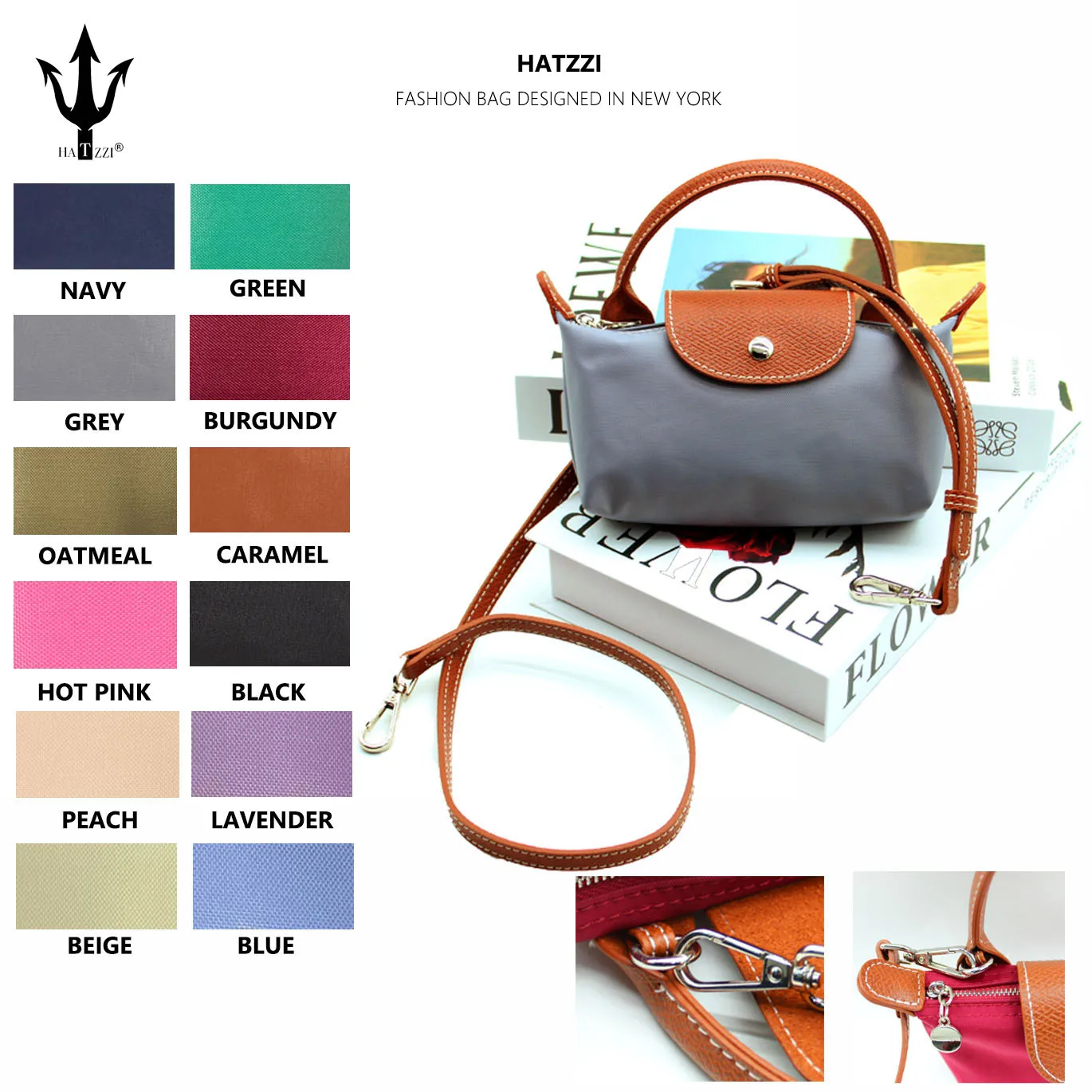 HATZZIתיק אופנה מיני כתף crossbody תיק לנשים ניילון קטן תיק יד טלפון נייד יד החזיק torba ramiהמחוקקת