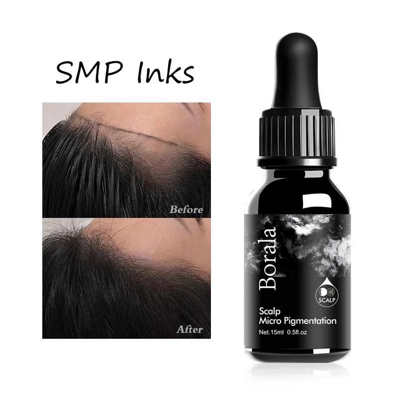 

Borala SMP Inks Liquid Scalp Micropigmentation Pigment 15ml Organic Professional Microblading Permanent Makeup Pigments