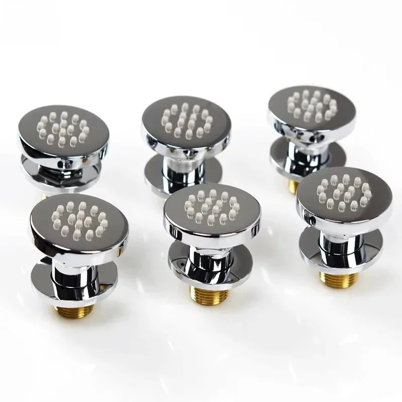 M Boenn Système de douche à jet corporel en laiton chromé, accessoires de salle de bain, jet de massage, économie d'eau, tête de douche 2 pouces