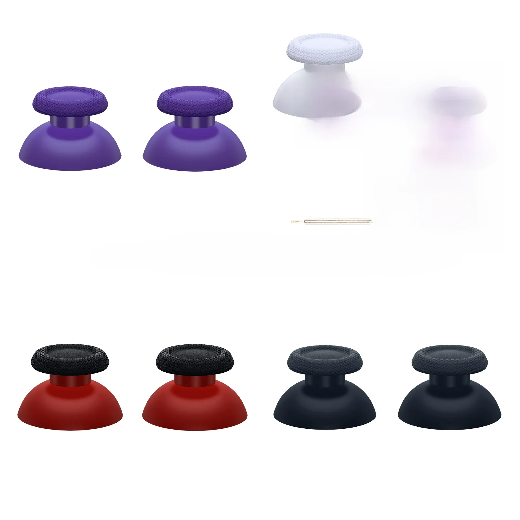 eXtremeRate Wymienne drążki kciuka Przycisk Joystick analogowy do ps5 do ps4 Wszystkie modele - biały czerwony czarny fioletowy — zdjęcie produktu 7